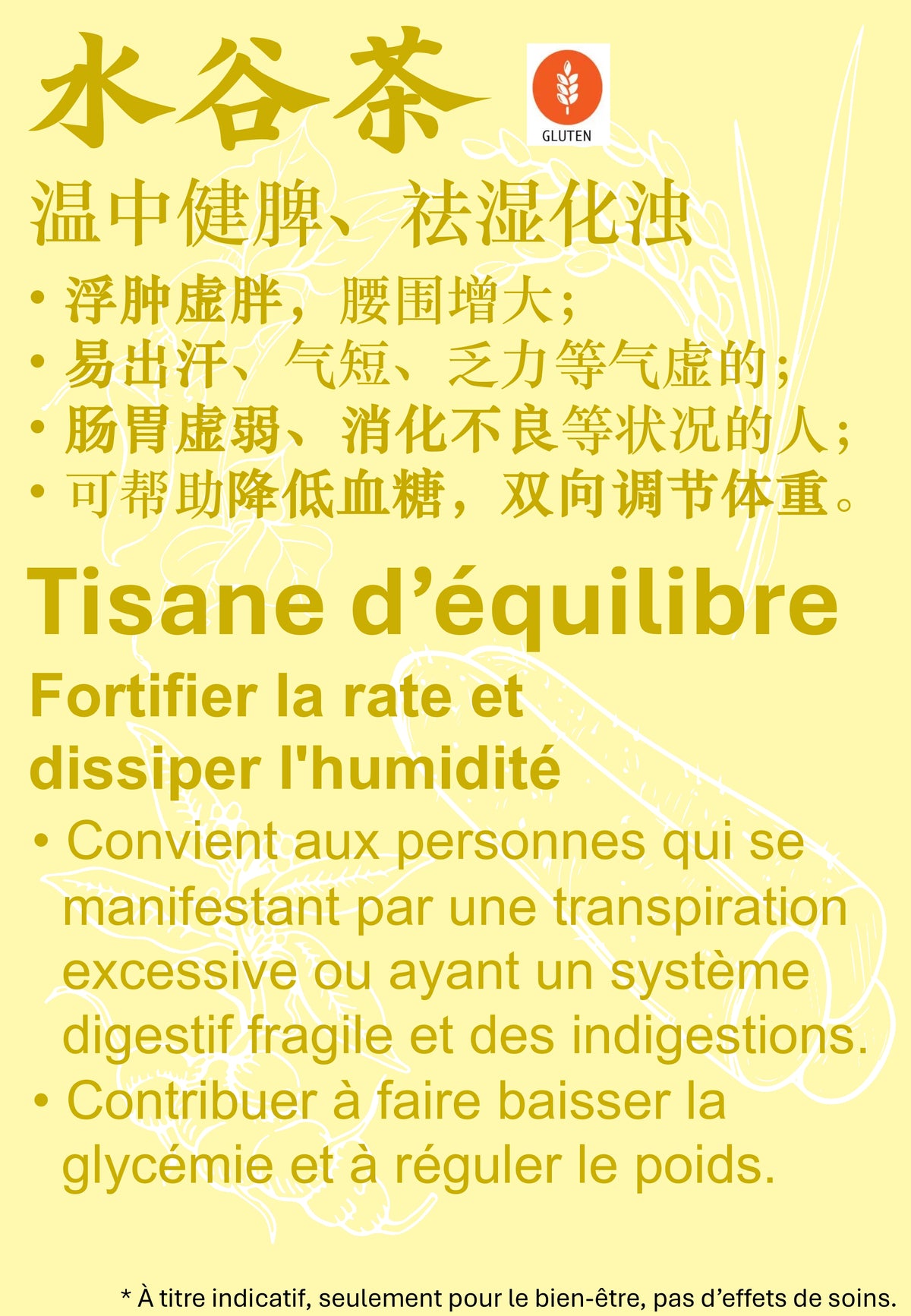 🇨🇳Tisane bien-être en sachet 40p